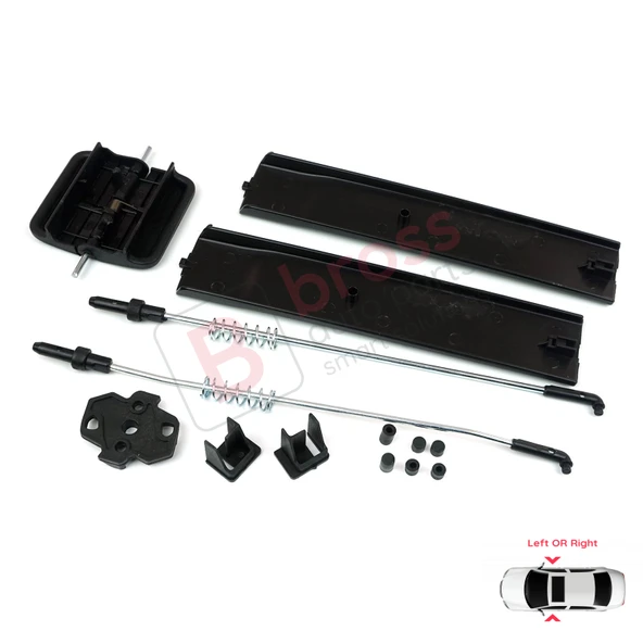 VW T5 Caravelle İçin Yan Sürgülü Cam Tamir Seti 7H0847781B - Resim 4