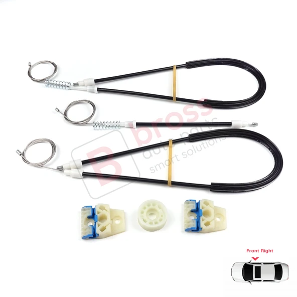 VW Golf MK5 A5 1K 1K1 2003-2009 3 Kapı HB Coupe 1K3837462 İçin Elektrikli Sağ Cam Kriko Tamir Seti ürün görseli 1