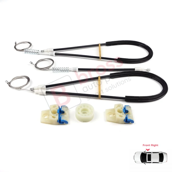 VW Golf MK5 A5 1K 1K1 2003-2009 3 Kapı HB Coupe 1K3837462 İçin Elektrikli Sağ Cam Kriko Tamir Seti - Resim 5