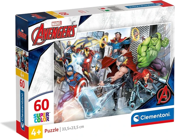 Clementoni  60 Parça Puzzle  Avengers 26112