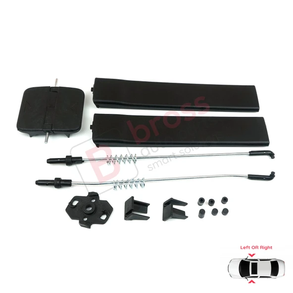 VW T5 Caravelle İçin Yan Sürgülü Cam Tamir Seti 7H0847781B ürün görseli 1