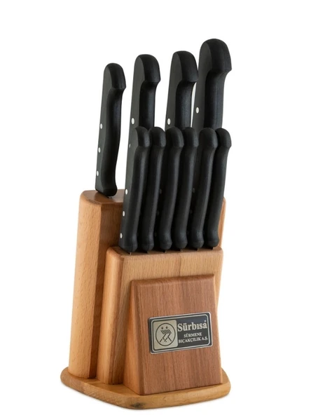 Sürbisa 61500-N Naturel Ahşaplı Mutfak Seti Pimli Sap - Resim 3