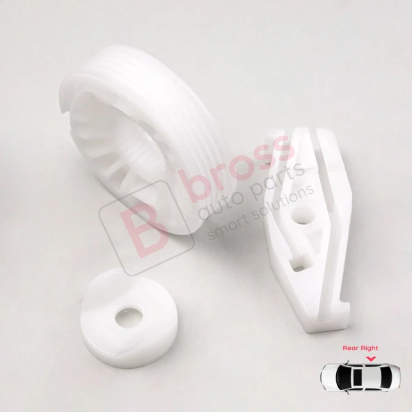 VW New Beetle Cabriolet İçin Sağ Arka Cam Kriko Tamir Seti - Resim 5