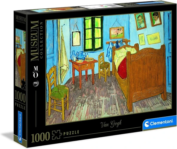 Clementoni 1000 Parça Museum Collection Yetişkin Puzzle Van Gogh “Bedroom in Arles"