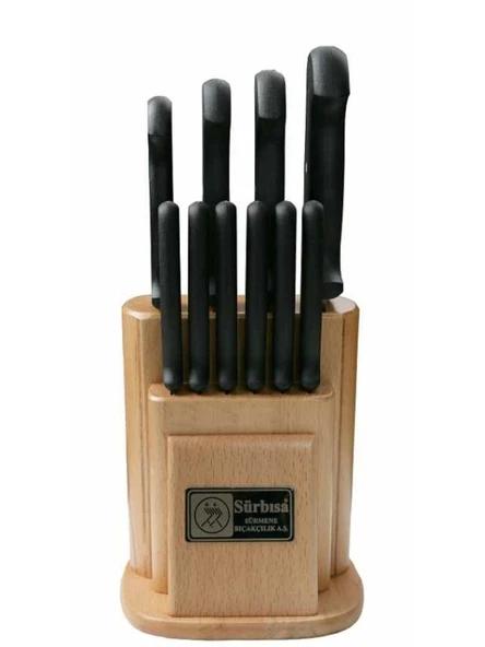 Sürbisa 61500-N Naturel Ahşaplı Mutfak Seti Pimli Sap - Resim 2