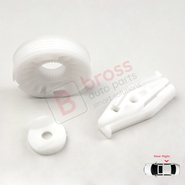 VW New Beetle Cabriolet İçin Sağ Arka Cam Kriko Tamir Seti - Resim 4