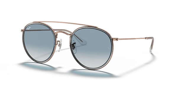 Ray-Ban Round 3647N 90683F Copper-Light Blue Güneş Gözlüğü