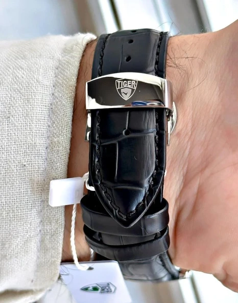 TI-591E TIGER OTOMATİK ÇELİK ERKEK SAATİ - Resim 3