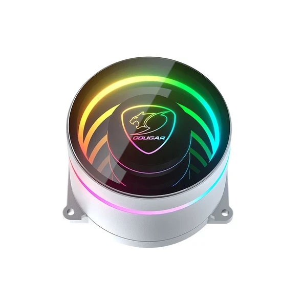 Cougar Poseidon Elite 240 ARGB 240mm Intel-AMD Uyumlu Beyaz Sıvı Soğutucu (CGR-PSDELRGB-W-240) - 3