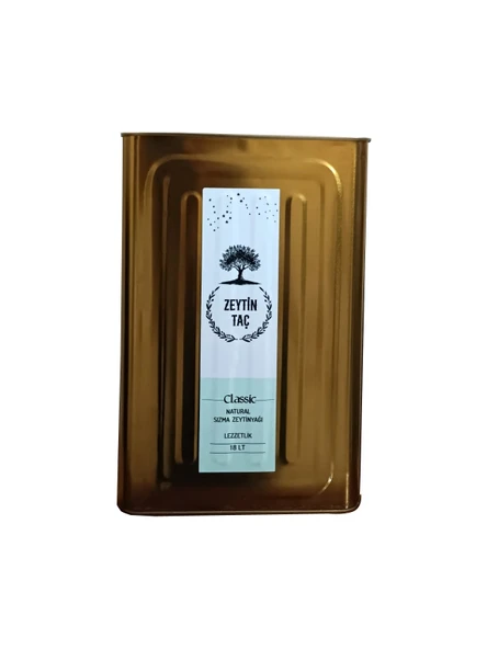 Zeytin Taç Classic - Olgun Hasat Natürel Sızma Zeytinyağı 18 lt (Yeni Sezon)