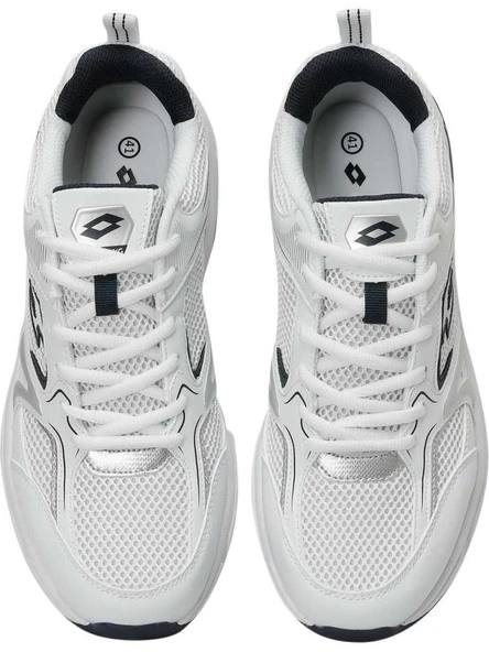 LOTTO ATHENS 5FX BEYAZ LACİVERT KOŞU VE YURÜYÜŞ SPOR AYAKKABISI - Resim 6