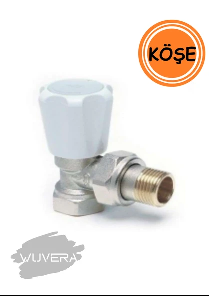Wuvera Köşe Radyatör Vanası – Termostatik Olmayan, Pratik Kullanım - 2