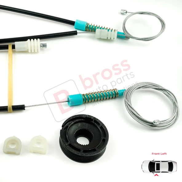 Volvo C70 873 1998-2005 Cabrio Convertible CC İçin Sol Cam Kriko Tamir Seti - Resim 5