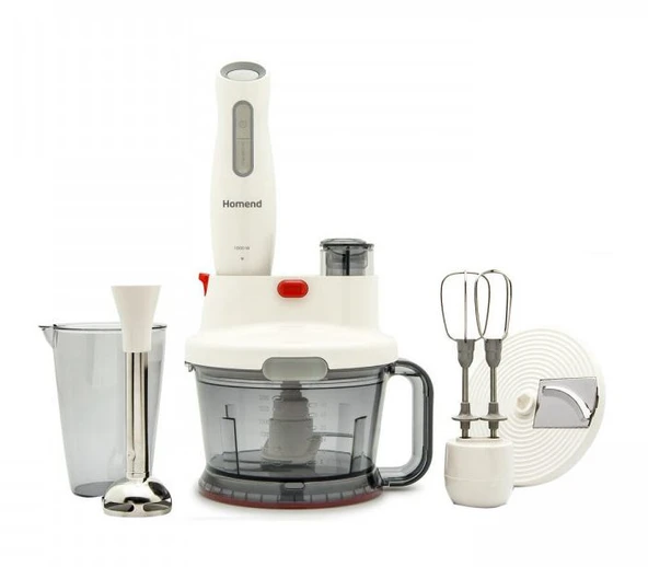 Homend Functionall 2804H 1000 W Mutfak Robotu - Krem