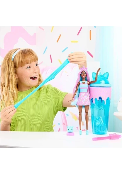 Barbie Pop Reveal Milkshake Mavi JCN85 JCN86 Lisanslı Ürün - 5