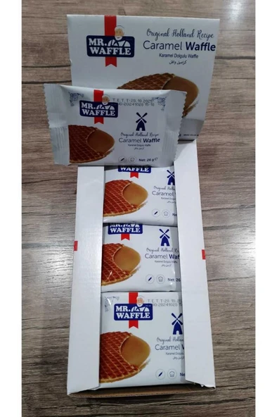 MR.WAFFLE Caramel Waffle Flowpack 26gr*18 Adet