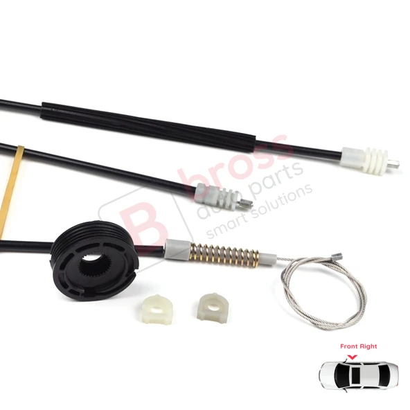 Volvo C70 873 1998-2005 Cabrio Convertible CC İçin Sağ Cam Kriko Tamir Seti - Resim 5