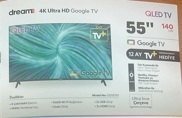 DREAMSTAR 50'' 127CM 4K ULTRA HD SMART GOOGLE TV UYDULU LED TV - 2
