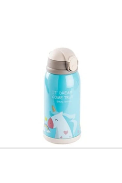 KAKE MAVİ UNICORN DESENLİ ÇOCUK TERMOSU 600ML