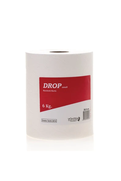 Drop Small Hareketli Rulo Kağıt Havlu - Dispenser Havlu - 20.5 Cm. - 6 Kg. - 6'lı Koli