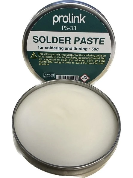 PROLİNK PS-33 LEHİM PASTASI TENEKE 50 GR