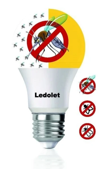 SİVRİSİNEK KOVAR AMPUL E27 DUY 9 WATT LED AMPUL LEDOLET