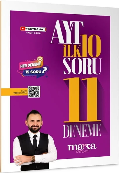 Marka Yayınları AYT Matematik İlk 10 Soru Konuları 11 Deneme