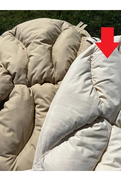 Yapa Yavuzpaşalar Krem Asma Koltuk Minderi - Paşa Keyfi Koltuk Minderi/ Relax Koltuk Minderi/şezlong Koltuk Minderi