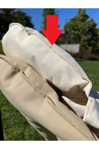 Yapa Yavuzpaşalar Krem Asma Koltuk Minderi - Paşa Keyfi Koltuk Minderi/ Relax Koltuk Minderi/şezlong Koltuk Minderi - 2