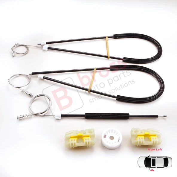 Seat Ibiza MK4 2008-2017 2/3 Kapı HB Coupe 6J3837401 İçin Elektrikli Sol Cam Kriko Tamir Seti ürün görseli 1