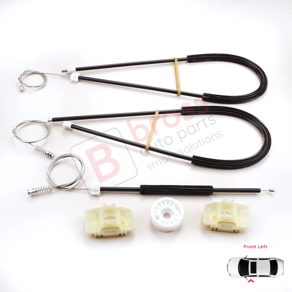 Seat Ibiza MK4 2008-2017 2/3 Kapı HB Coupe 6J3837401 İçin Elektrikli Sol Cam Kriko Tamir Seti - Resim 2