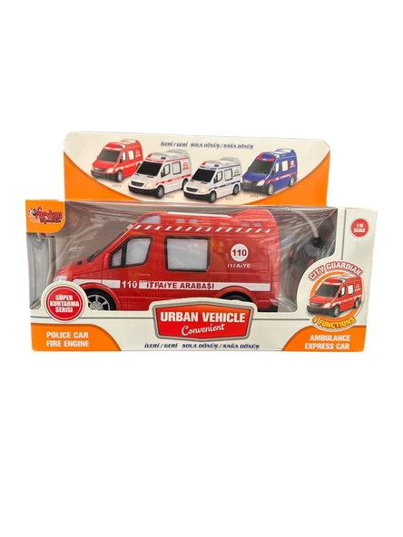 Full Fonksiyonlu Uzaktan Kumandalı İtfaiye Oyuncak Araba - Resim 5