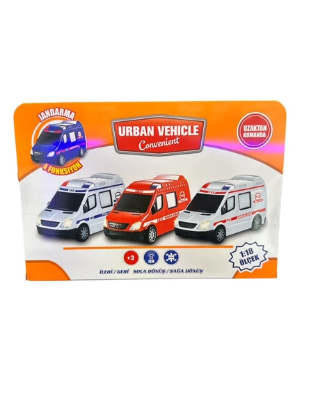 Full Fonksiyonlu Uzaktan Kumandalı İtfaiye Oyuncak Araba - Resim 6