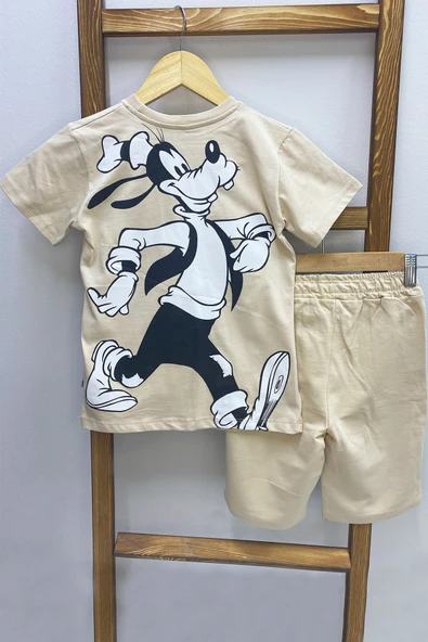 ERKEK ÇOCUK ŞORTLU TAKIM SIRT BASKILI BİSİKLET YAKA F14 - 3