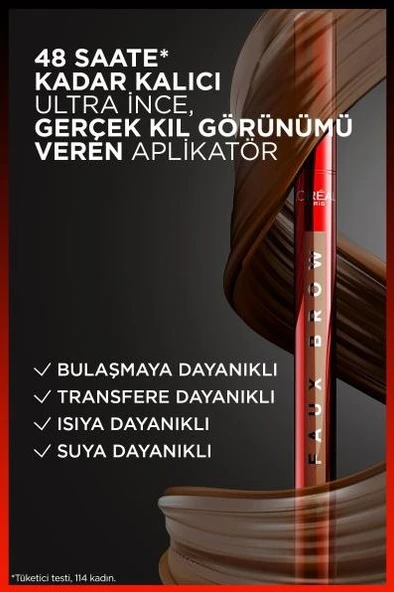 L'Oréal Paris Infaillible Faux Brow Ultra İnce Uçlu Kaş Kalemi - Blonde - 3