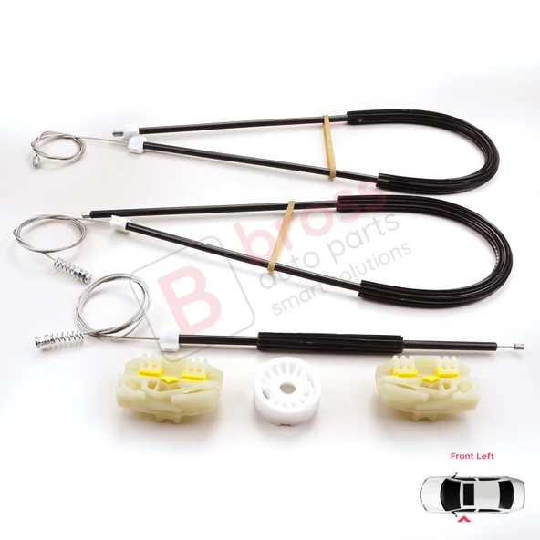 Seat Ibiza MK4 2008-2017 2/3 Kapı HB Coupe 6J3837401 İçin Elektrikli Sol Cam Kriko Tamir Seti - Resim 3