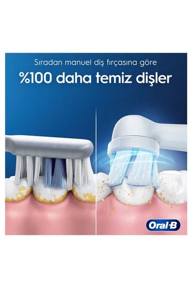 Oral-B İo 2 Orman Yeşili Şarjlı Diş Fırçası 1 Diş Fırçası Başlığı 1 Seyahat Kutusu - 3