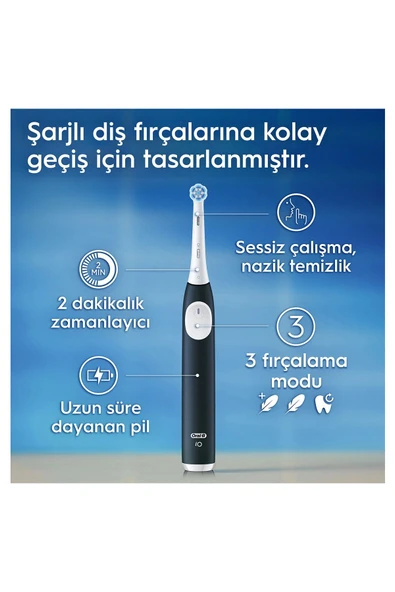 Oral-B İo 2 Orman Yeşili Şarjlı Diş Fırçası 1 Diş Fırçası Başlığı 1 Seyahat Kutusu - 4