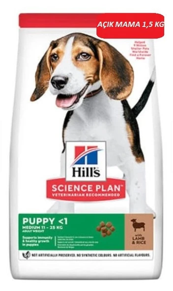 Hill's Medium Puppy Orta Irk Kuzu Etli Yavru Köpek Maması 1,5 KG