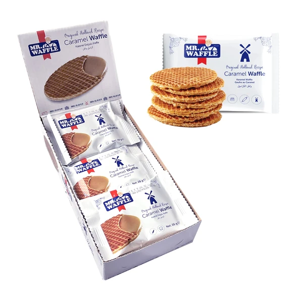 MR.WAFFLE Caramel Waffle 26 gr 18 li Kutu ürün görseli