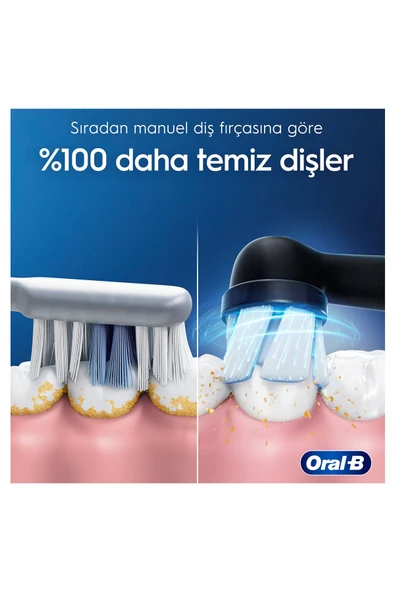 Oral-B İo 2 Gece Siyahı Şarjlı Diş Fırçası 1 Diş Fırçası Başlığı 1 Seyahat Kutusu - Resim 3