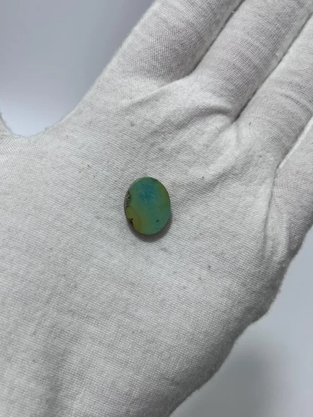 Okyanus Temalı Doğal Kabaşon Firuze Taşı 8,6 Karat - Turkuaz Taşı 1,73 Gram - 2