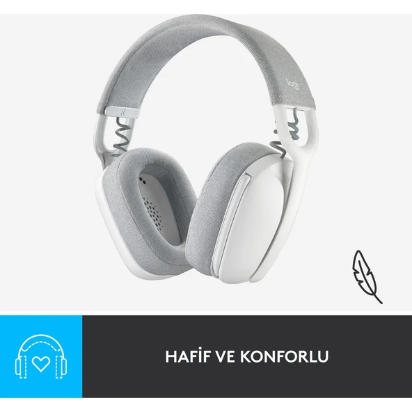 Logitech Zone Vibe 100 Bluetooth Çağrı Merkezi Kulaklığı Beyaz - 8