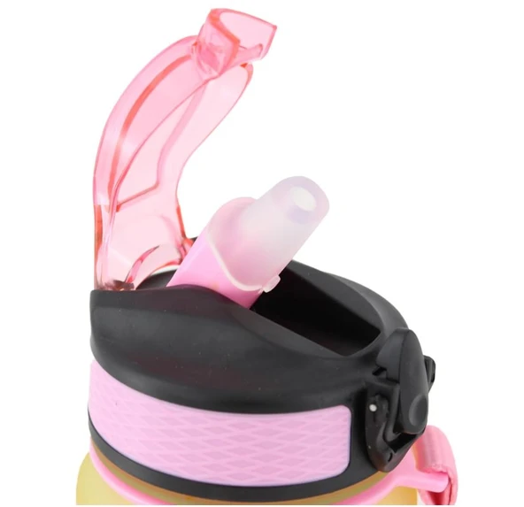 Otomatik Pipetli Su Matarası Yedek Kapağı 65mm Pembe