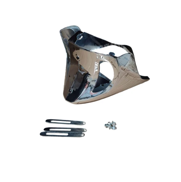 Algaride Motorsiklet Cg Alt Sakal  Motor Alt Rüzgarlık  Nikel - 3