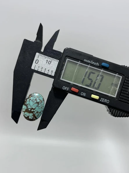 Okyanus Temalı Doğal Kabaşon Firuze Taşı 18,6 Karat - Turkuaz Taşı 3,72 Gram - 3