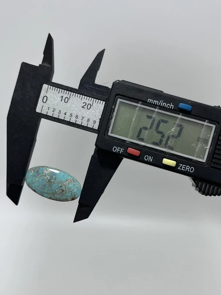 Okyanus Temalı Doğal Kabaşon Firuze Taşı 18,3 Karat - Turkuaz Taşı 3,67 Gram - 4