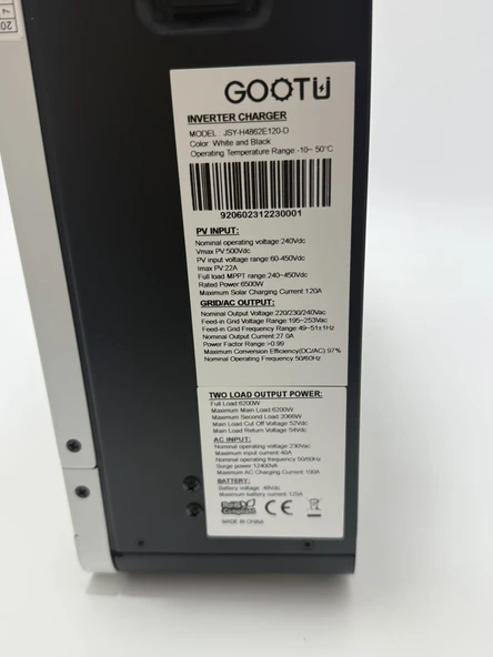 GOOTU Hybrid Solar Inverter 48V 6,2kW - 5