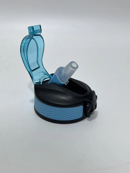 Otomatik Pipetli Su Matarası Yedek Kapağı 65mm Mavi - 2