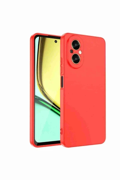 Fuchsia Realme 12 Lite Uyumlu Yumuşak Silikon Telefon Kılıfı - 4